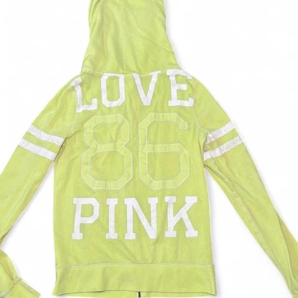 Women's Victoria's Secret PINK LOVE Edition; Full Zip Varsity Hoodie Size L